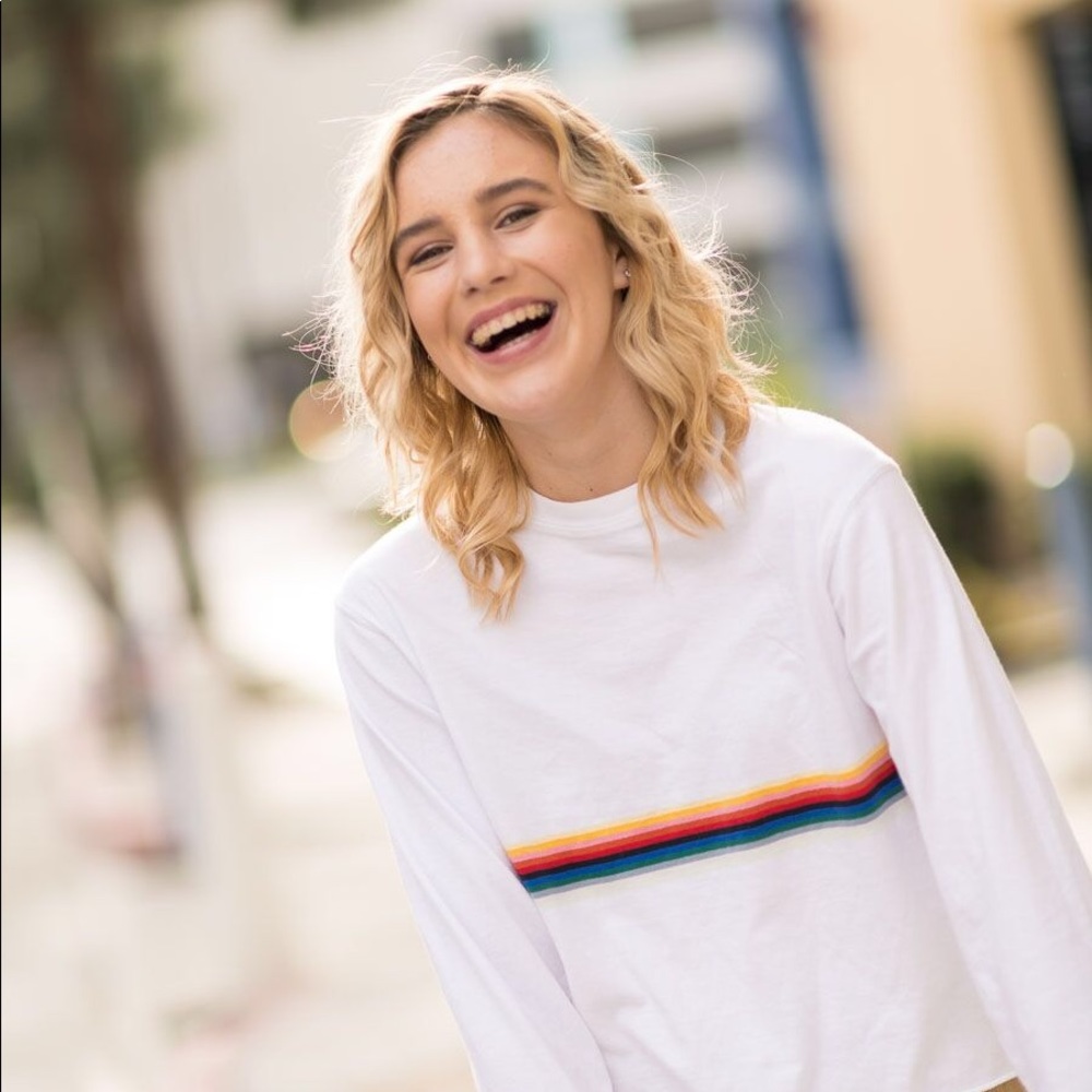 Brandy Melville striped long sleeve OS